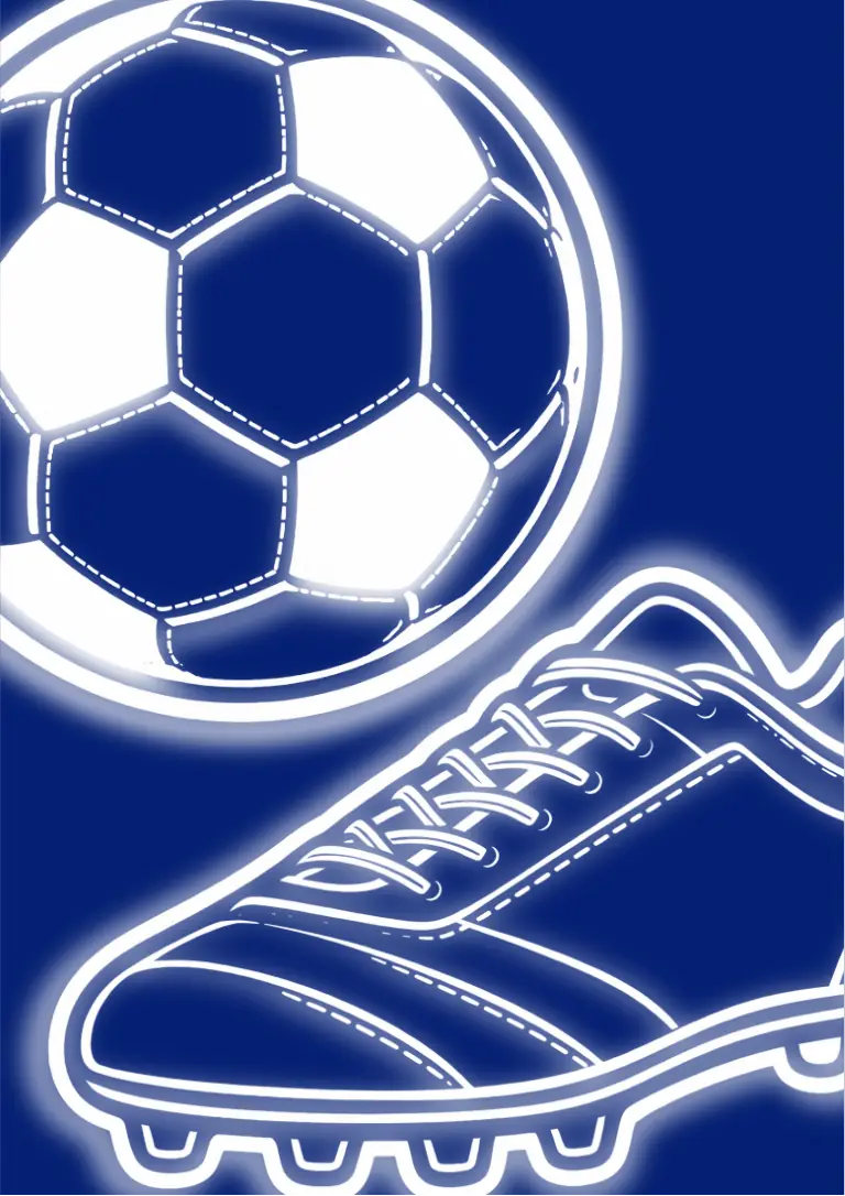 Football print artwork from the Game Glow collection